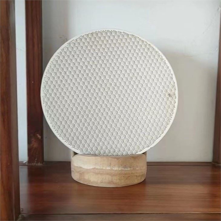 Outdoor oven honeycomb ceramic plate